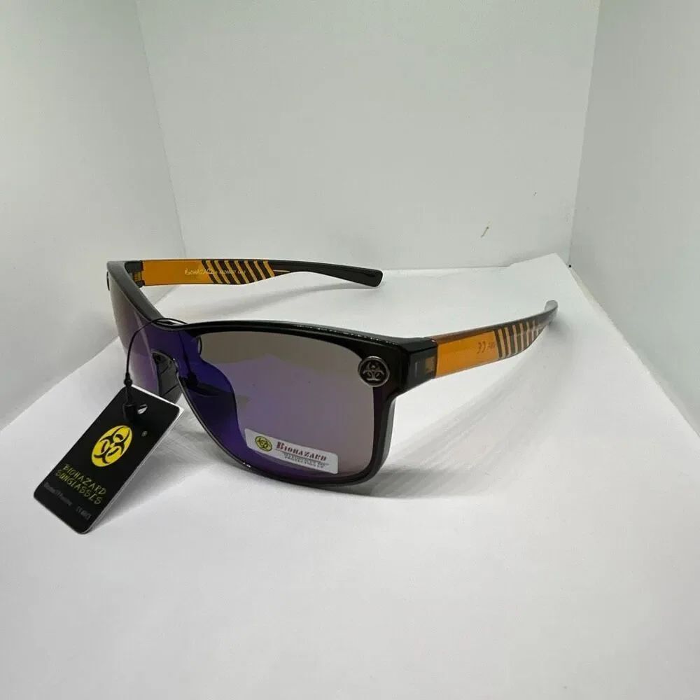 Biohazard Mirrored Lens UV400 Sunglasses